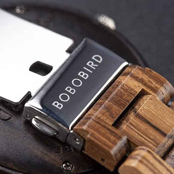 BOBO BIRD Wooden Casual Mens Stylish Wristwatch - Picture 5 of 7
